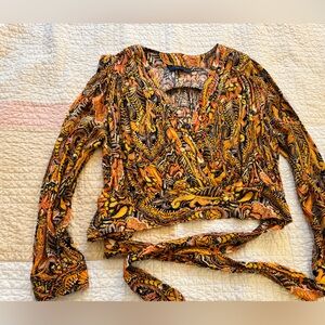 Paisley Wrap Blouse